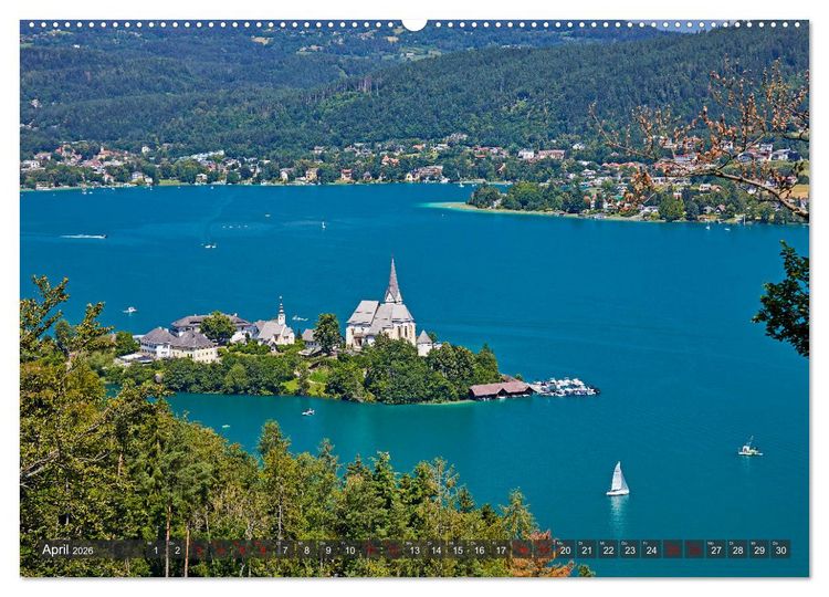 Produktbild: Der W&ouml;rthersee - &Ouml;sterreichs Riviera (Wandkalender 2026 DIN A2 quer), CALVENDO Monatskalender