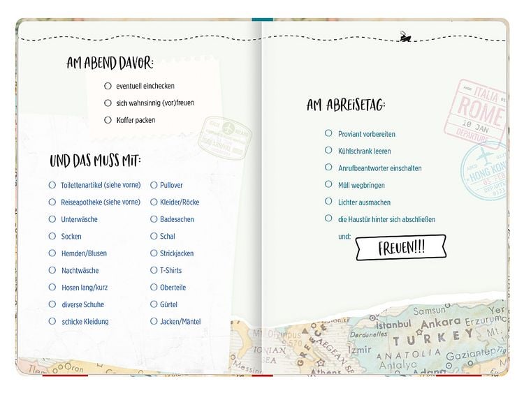 Produktbild: Reisetagebuch (Landkarte)