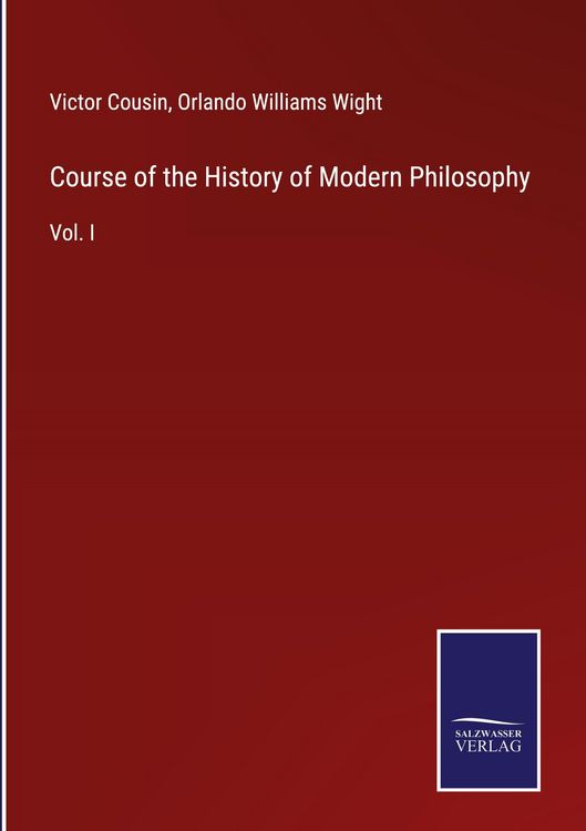 Produktbild: Course of the History of Modern Philosophy