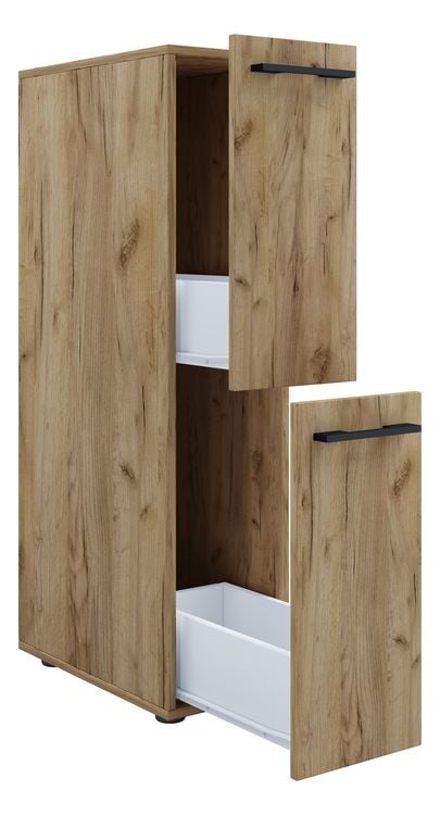 Produktbild: Holz Badm&ouml;bel Nischenschrank Schublade Sadilo L