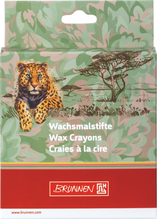 Produktbild: Brunnen Wachsmalstifte-Set Safari World &brvbar; 8 St&uuml;ck