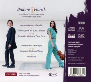 Produktbild: Brahms & Franck - Werke f&uuml;r Violine & Klavier