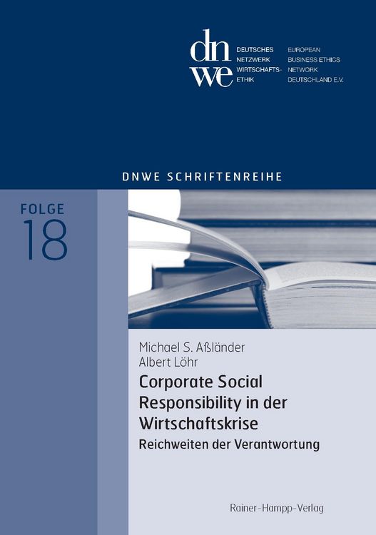 Produktbild: Corporate Social Responsibility in der Wirtschaftskrise