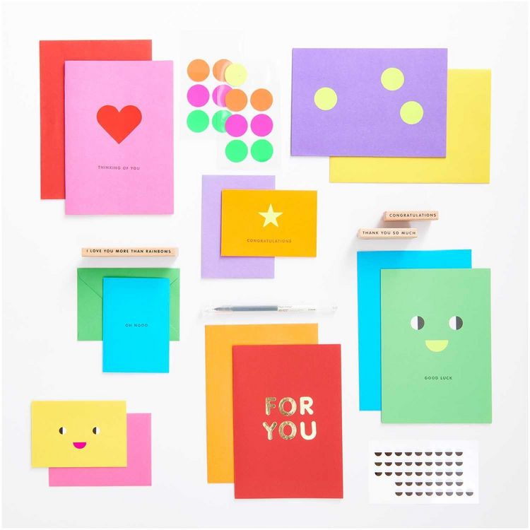 Produktbild: Kartenset Rainbow classic, B6 MIX