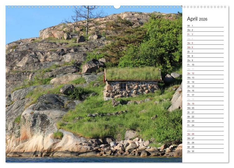 Produktbild: Unterwegs in Schweden (hochwertiger Premium Wandkalender 2026 DIN A2 quer), Kunstdruck in Hochglanz