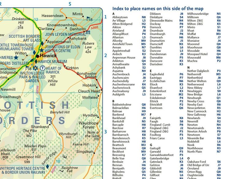 Produktbild: Dumfries & Galloway Pocket Map