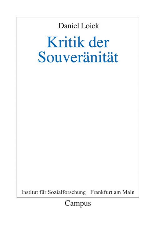 Produktbild: Kritik der Souver&auml;nit&auml;t