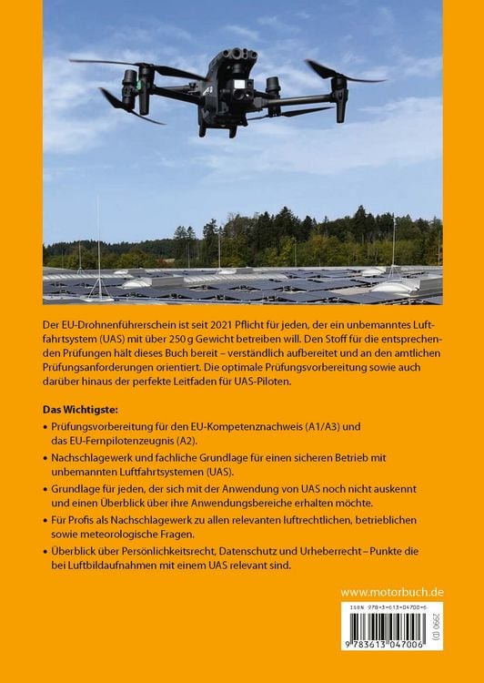 Produktbild: Drohnenf&uuml;hrerschein kompakt. Das Lehrbuch zum Drohnenflug