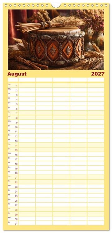 Produktbild: Familienplaner 2027 - Klang der Ewigkeit mit 5 Spalten (Wandkalender, 21 x 45 cm) CALVENDO