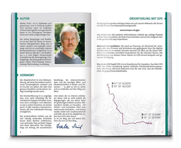 Produktbild: KOMPASS Wanderf&uuml;hrer AlpeAdriaTrail, Vom Gro&szlig;glockner nach Triest, 33 Etappen mit Extra-Tourenkarte