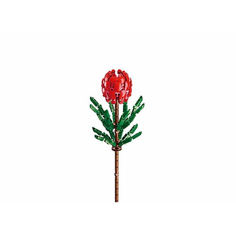 Produktbild: Klemmbausteine Pleyerid Blume in Vase rot