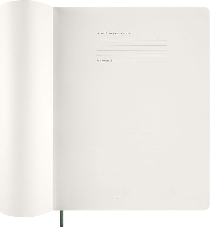 Produktbild: Moleskine 15 Monate Essential Wochenkalender 2026/2027, 1 Wo = 2 Seiten, vertikal, XXL, weicher Einband, Myrtengr&uuml;n