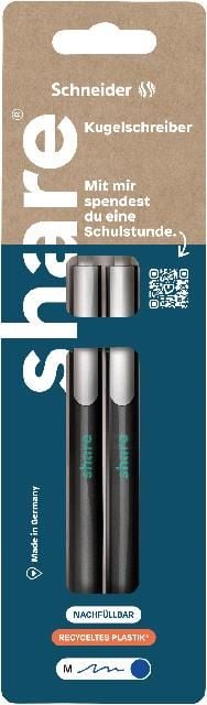 Produktbild: share Kugelschreiber blau 2er set