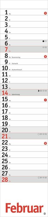Produktbild: Langplaner, rot 2027