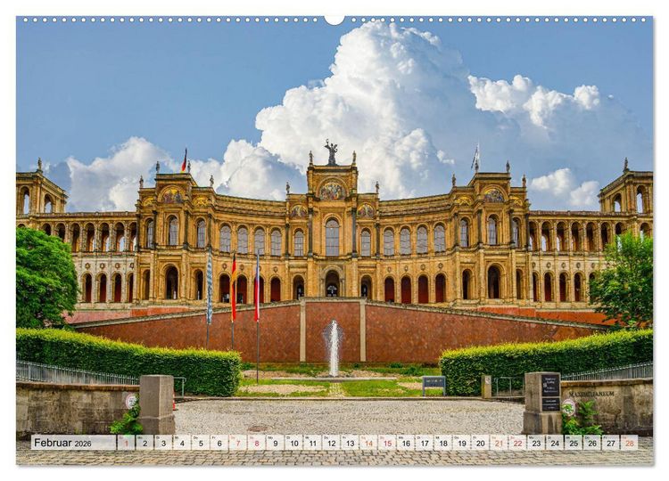 Produktbild: M&uuml;nchen Impressionen (Wandkalender 2026 DIN A2 quer), CALVENDO Monatskalender