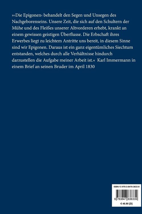 Produktbild: Die Epigonen (Gro&szlig;druck)