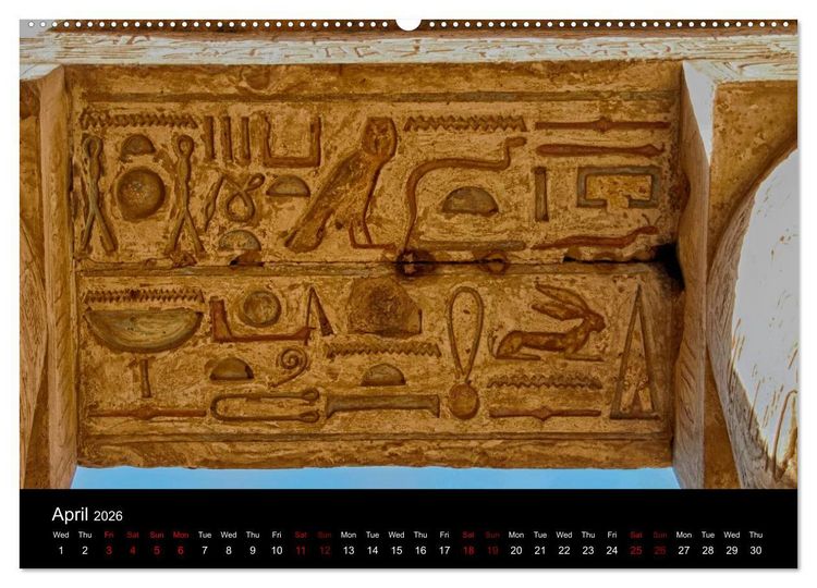 Produktbild: On the trail of the ancient Egypt (High Quality Premium Wall Calendar 2026 DIN A2 landscape),CALVENDO 12 Month Wall Calendar