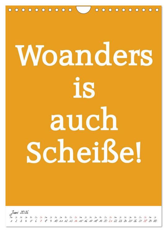 Produktbild: Spr&uuml;che aus&acute;m Pott (Wandkalender 2026 DIN A4 hoch), CALVENDO Monatskalender