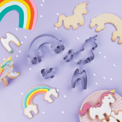 Produktbild: Ausstecher - Einhorn & Regenbogen
