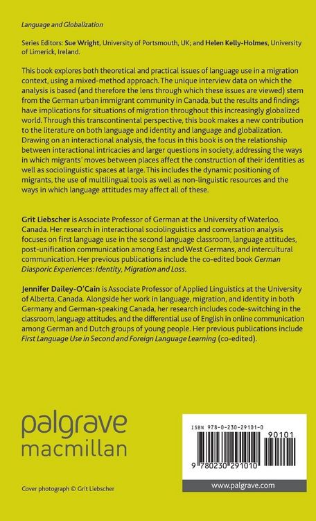 Produktbild: Language, Space and Identity in Migration