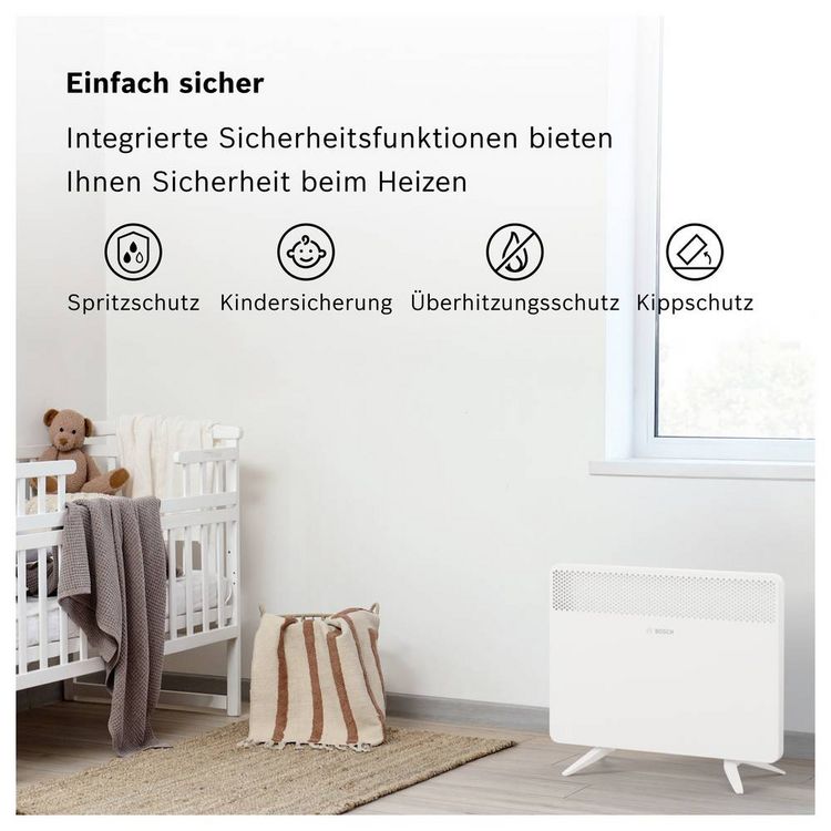 Produktbild: Bosch Home Comfort 7738345645 HC4000-15 Konvektor 1500W Wei&szlig;