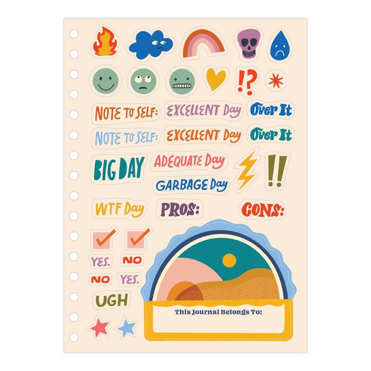 Produktbild: My Life Sorted (Sort of) Tabbed Sticker Journal