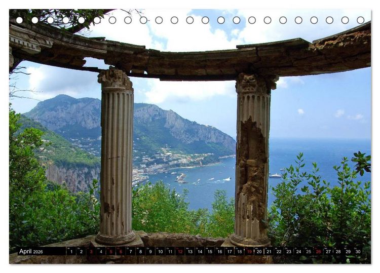 Produktbild: Kampanien &ndash; Capri und der Cilento (Tischkalender 2026 DIN A5 quer), CALVENDO Monatskalender