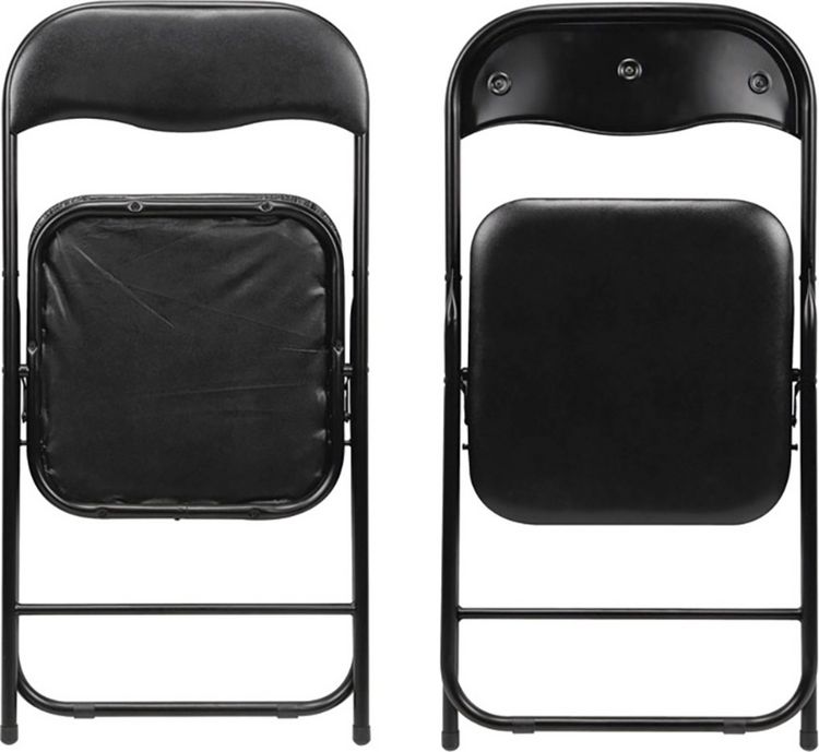 Produktbild: Perel folding chair padded Camping Stuhl Schwarz FP168B