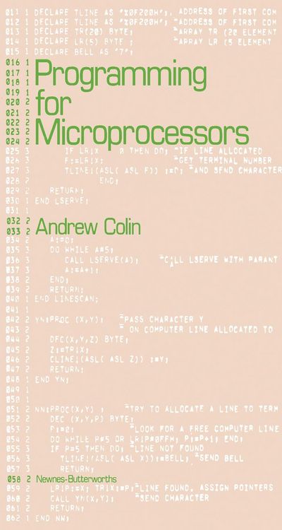 Produktbild: Programming for Microprocessors