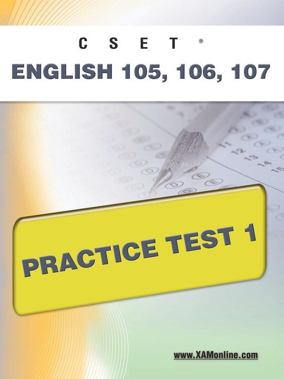 Produktbild: Cset English 105, 106 Practice Test 1