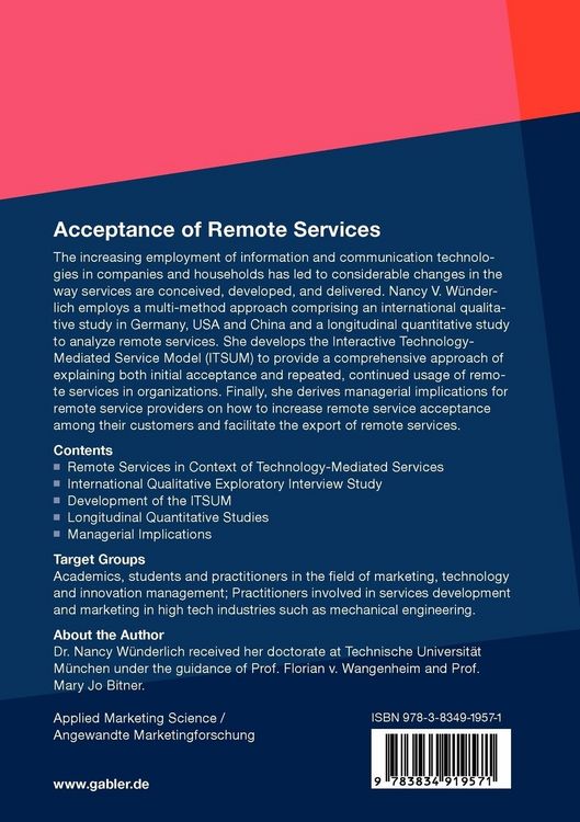 Produktbild: Acceptance of Remote Services