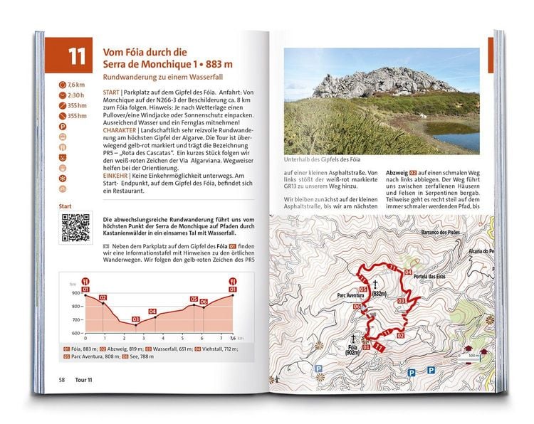 Produktbild: KOMPASS Wanderf&uuml;hrer Algarve mit Fernwanderweg Via Algarviana, 64 Touren / Etappen mit Extra-Tourenkarte