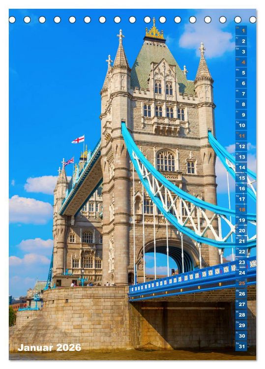 Produktbild: London ist eine Reise wert (Tischkalender 2026 DIN A5 hoch), CALVENDO Monatskalender