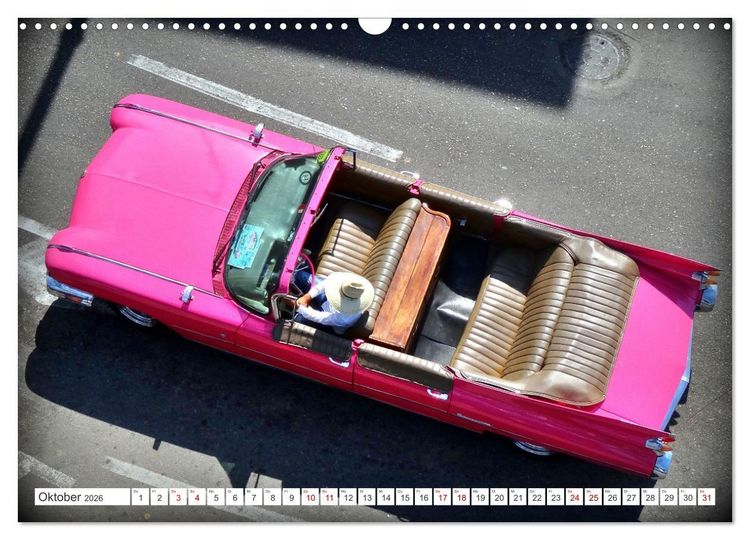 Produktbild: BEST OF CADILLAC - Traumschiff mit Bar und Flossen (Wandkalender 2026 DIN A3 quer), CALVENDO Monatskalender