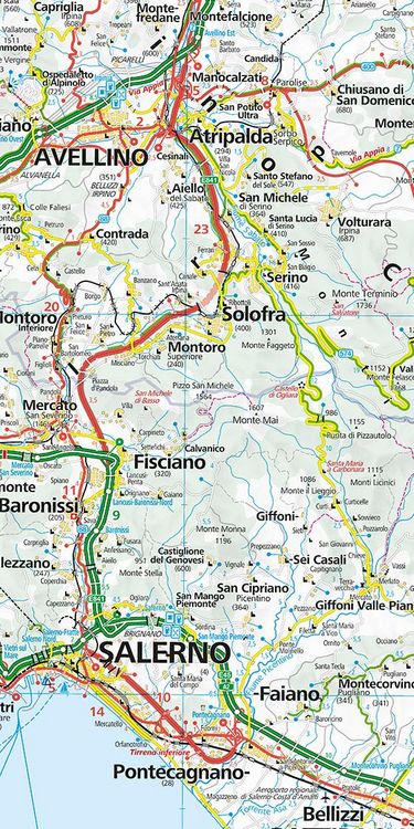 Produktbild: KuF Italien Regionalkarte 12 Campanien - Basilicata