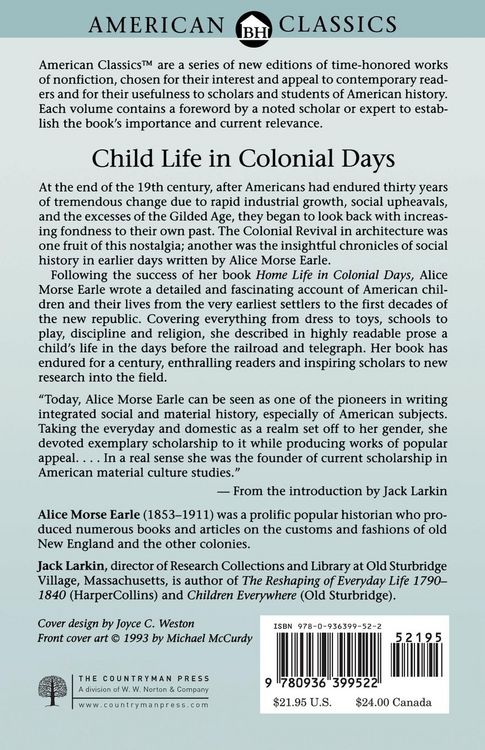 Produktbild: Child Life in Colonial Days
