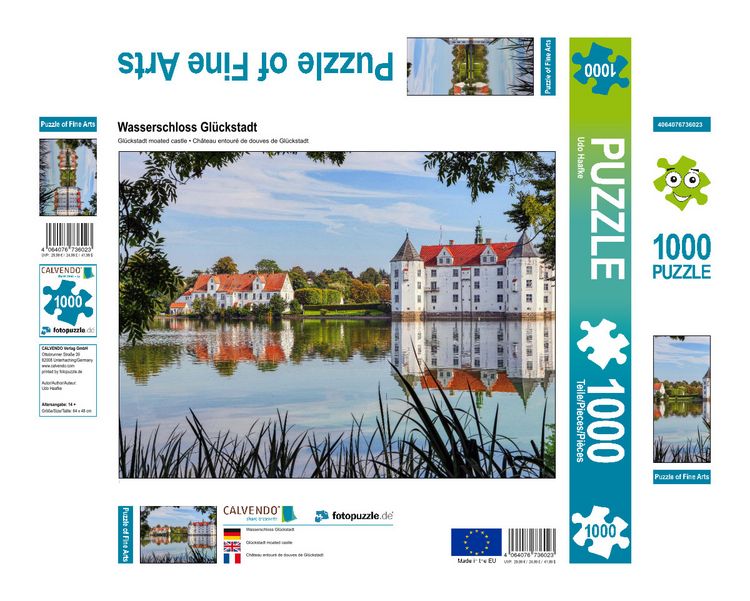 Produktbild: CALVENDO Puzzle Wasserschloss Gl&uuml;ckstadt | 1000 Teile Lege-Gr&ouml;&szlig;e 64x48cm Foto-Puzzle f&uuml;r gl&uuml;ckliche Stunden