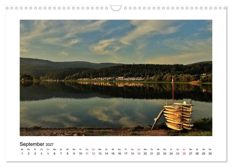 Produktbild: Morgens am Edersee (Wandkalender 2027 DIN A3 quer), CALVENDO Monatskalender