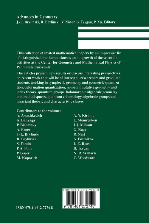 Produktbild: Advances in Geometry