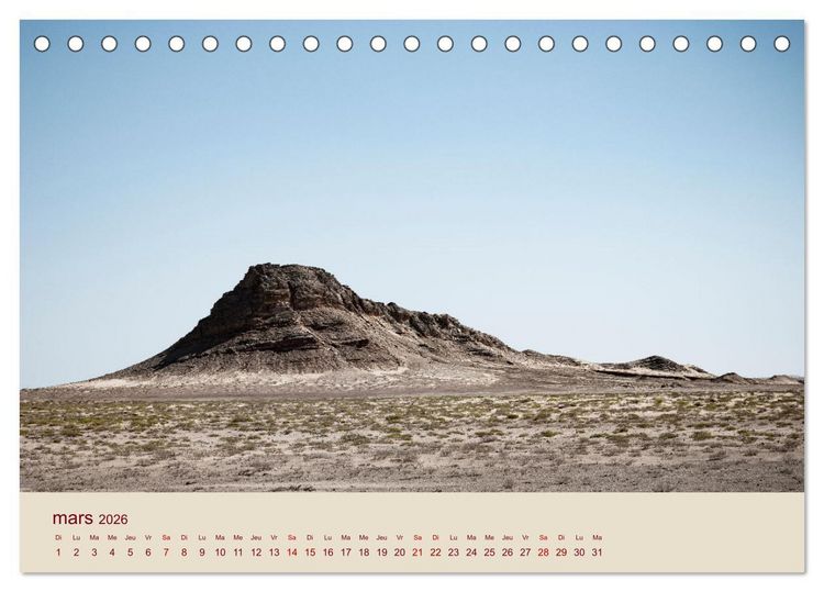 Produktbild: Entre pierres et sable (Calendrier de bureau 2026 DIN A5 vertical), CALVENDO calendrier mensuel
