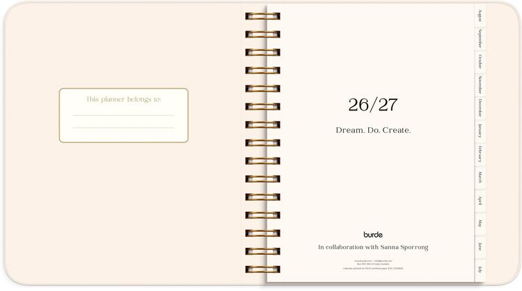 Produktbild: Life Planner Pastel flowers 26/27