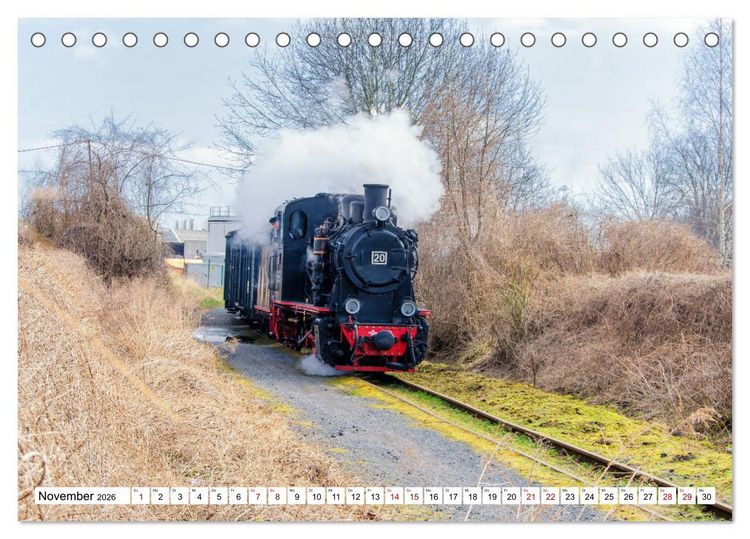 Produktbild: Mansfelder Bergwerksbahn (Tischkalender 2026 DIN A5 quer), CALVENDO Monatskalender