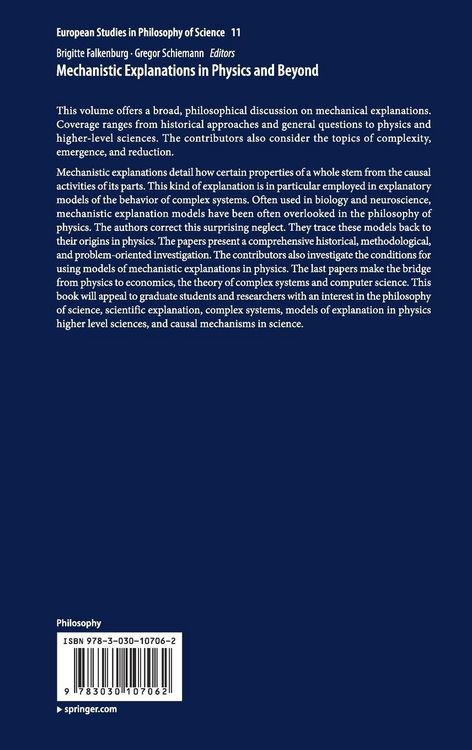 Produktbild: Mechanistic Explanations in Physics and Beyond