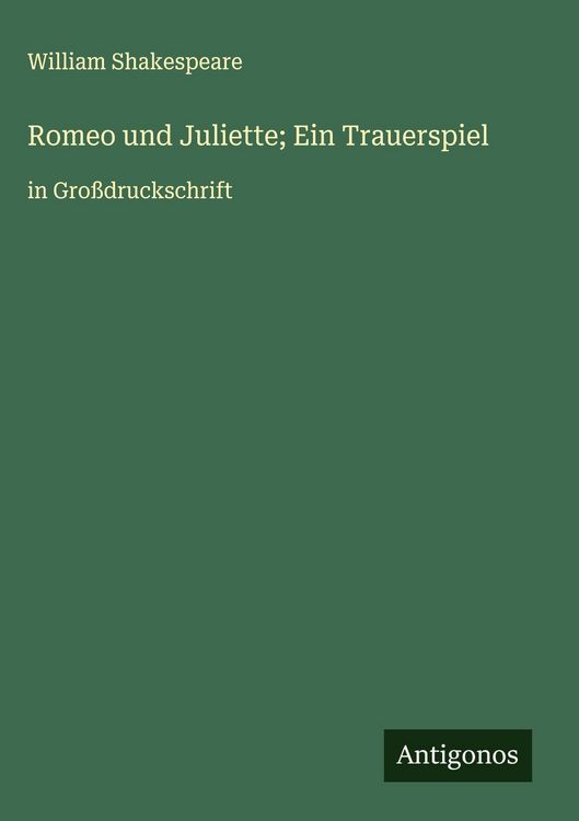 Produktbild: Romeo und Juliette; Ein Trauerspiel