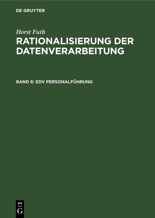 Produktbild: EDV Personalf&uuml;hrung