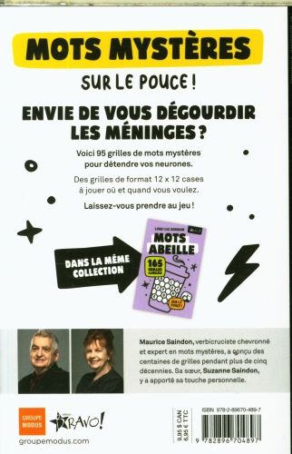 Produktbild: Mots myst&egrave;res sur le pouce ! : 95 grilles th&eacute;matiques