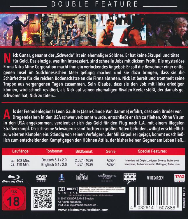 Produktbild: Leon + Men of War - Double Feature - Limited Edition (+ 2 DVDs) [2 BRs]