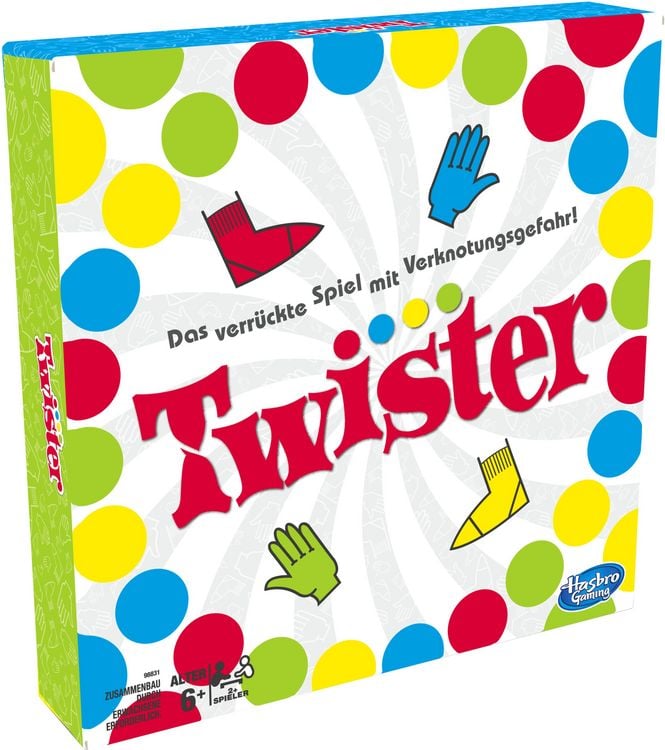 Produktbild: Hasbro 98831398 - Twister, Partyspiel, Familienspiel