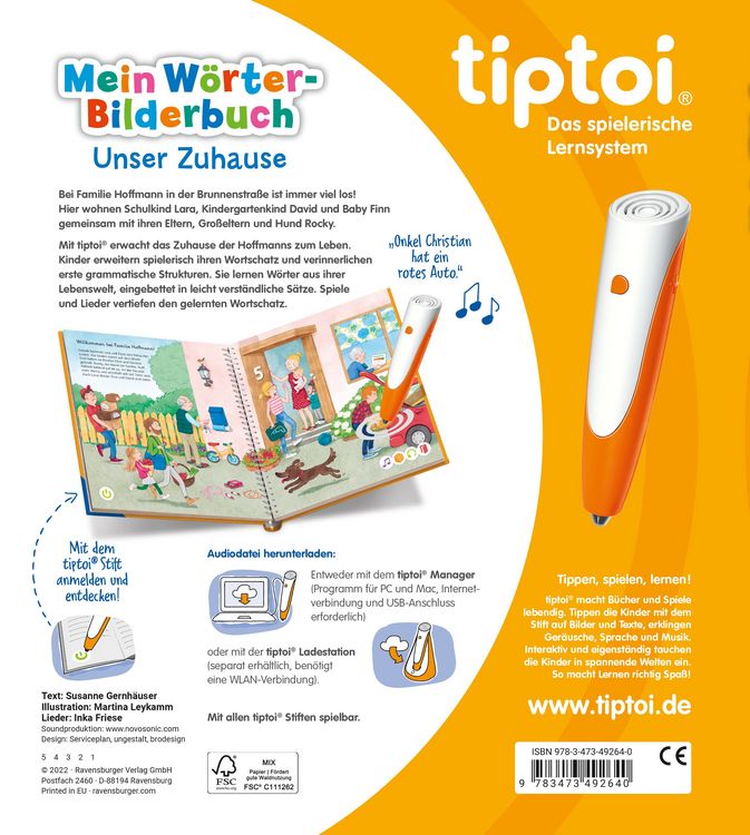 Produktbild: tiptoi&reg; Mein W&ouml;rter-Bilderbuch - Unser Zuhause