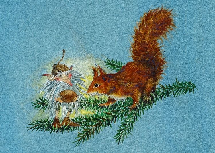 Produktbild: Postkartenbuch &raquo;Im Zauberwald&laquo;